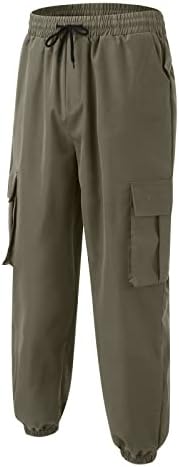 Muške muške točake tereta Cascal Velike veličine Tijećne veze u boji Multi džepovi Duge pantne hlače