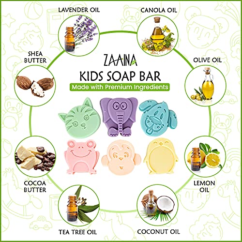 Zaaina Kids Soap Bar, jedinstven, prirodan, simpatični životinjski oblici, zabavno vrijeme
