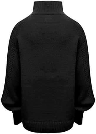 Dukseri za žene Elegantni turtleneck dugi rukav kabel pletene pulover casual labavo pulover džemper skakač