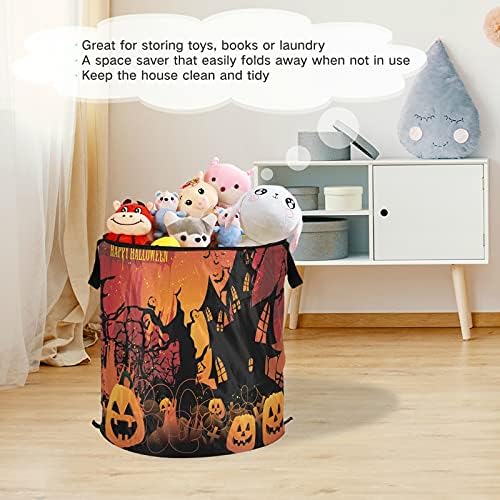 Halloween bundeve haunted house pop up rublje koči sa poklopcem sklopiva košara za pohranu skraćenom