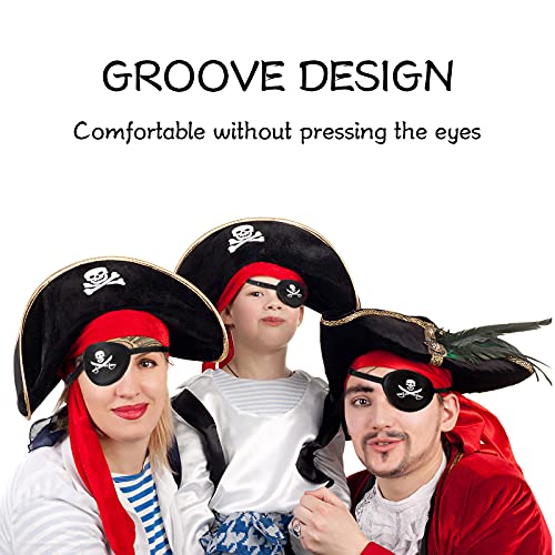 6 komada pirate patch crna jedna očna lubanja pirate kapetana zakrpa za patch loll crossbone zakrpa