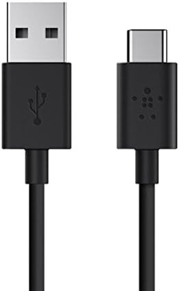 Belkin USB-IF certificirani 2.0 USB-A do USB-C kabela za punjenje, 6 stopa / 1,8 metara, crna