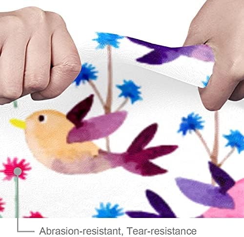 Siebzeh Purple Birds Premium Thick Yoga Mat Eco Friendly Rubber Health & amp; fitnes non Slip Mat za sve vrste
