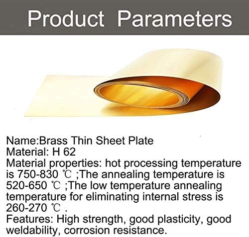 NIANXINN Mesingani folijski lim Band bakar pojas koža bakar metal radni 0.2 mm, 0.2 mm * 40mm * 5m