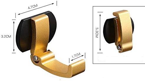 SJYDQ Gold sklopivi ogrtač kuka Single Hook ručnik kuka za kupatilo kaput kuka vješalica odjeća za spavaću sobu