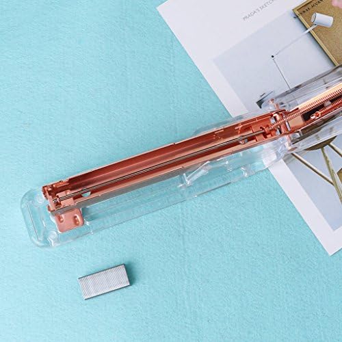 Sara-u Fashion Rose Gold Stipler akrilni metal 24/6 26/6 Praktični ručni alat za stapleri