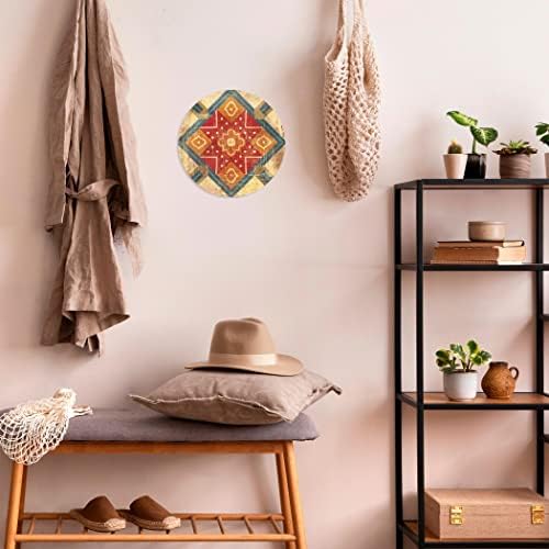 Marokanske pločice IX, Joyride Home Decor, Joyride home dekor drvena ploča, 10 x10 umjetnički dizajniran Kućni