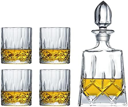 cathyladi Crystal Whisky Glass Set 2/4/6 za čaše za vino burbon pehar Scotch, koktel, konjak,