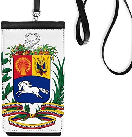Vatikan City Europe National Emblem Telefon novčanik torbica Viseća mobilne torbice Crni džep