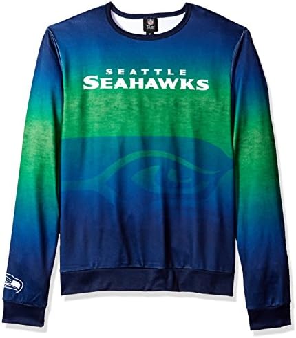 NFL Seattle Seahawks tiskani gradijent ružni džemper, veliki