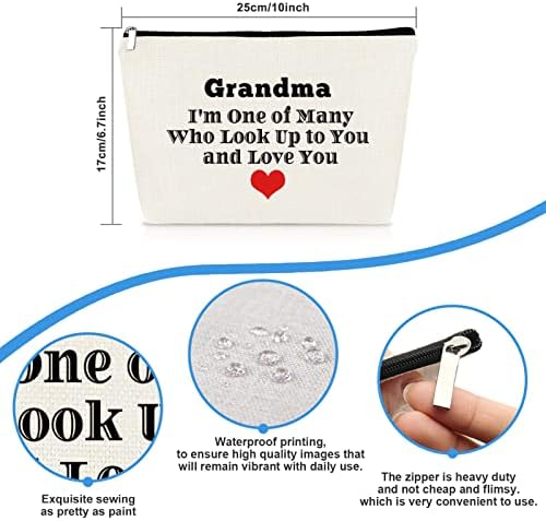 Grandim rođendanski pokloni baka šminkama torba za maminu majčine bake GOFTS od unuka Grandchildren