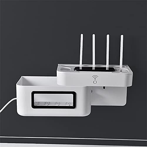 Xjjzs WiFi usmjerivač kutija za pohranu zidova ožičenje ožičenja Organizator TV podatkovni nosač zaštita žica