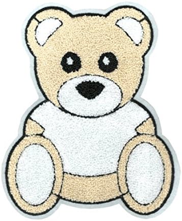 XXL Extra Velika slatka Chenille Teddy Bear Shirt Patch 26cm - Značka - Patch - Girly - Jakna - Hoodie -