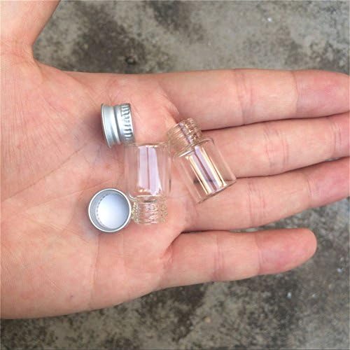 Tai Dian 2ml Clear Prozirna mini stakla zapečaljena boca sa vijcem aluminijskih kapaciteta Mini Tiny Vials