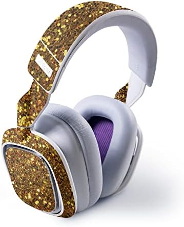 MightySkins koža kompatibilna sa Astro A30 bežičnim slušalicama za igranje-Gold Dazzle | zaštitni,