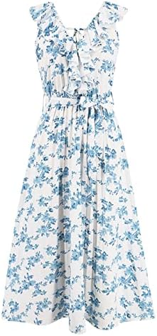 Haljine za žene seksi V izrez cvjetna Plisirana suknja za ljeto prevelika Nova šifonska duga kratka rukava koljena
