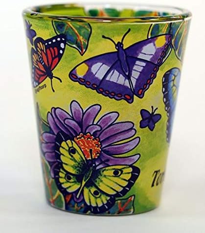 Tortola, BVI Butterfly in-and-out Shot Glass