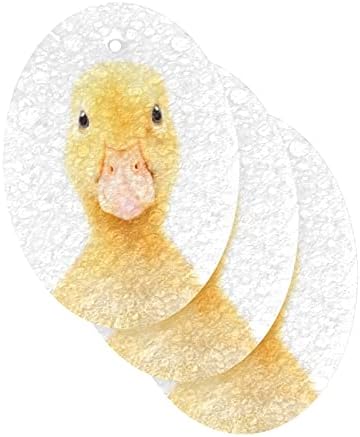 Alaza Little Duck Slatka životinja Prirodni spužvi Kuhinjski celulozni spužva za posuđe Perilica