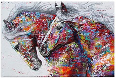 Slike konja zidni dekor konj zidna Umjetnost trčanje Konji velike apstraktne šarene slike konja za zidne