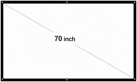 PBKINKM 70 '' Prijenosni ekran projektora 16: 9 Bijeli Dacron 70 Dijagonalni projekcijski ekran sklopivo kućni