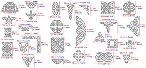 Aleks Melnyk 37 metalni šabloni, keltski šablon, šablone za keltske čvorove, viking šablone,