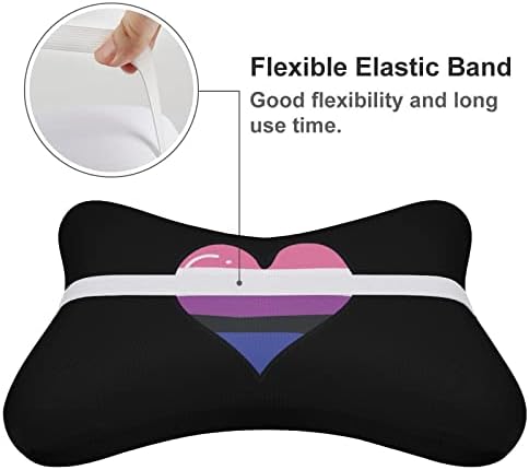 Biseksualni aseksualni srčani jastuk za auto mekano mekano glava za glavu jastuk jastuk od