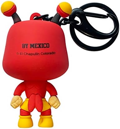 Meksiko Meksički TV lik 3D privjesak za ključeve, fleksibilan šareni dizajn