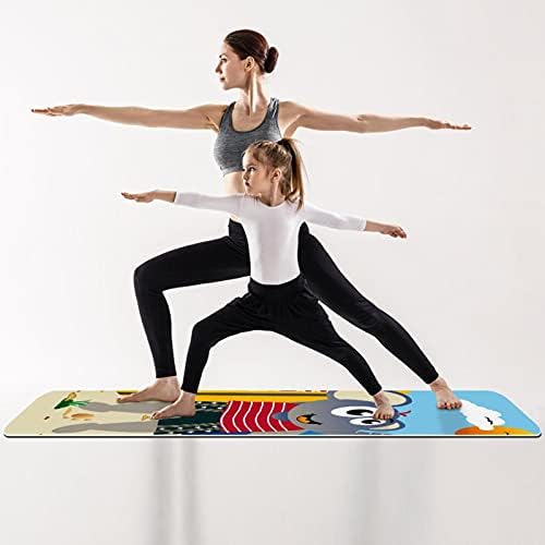 Debela neklizajuća Vježba & amp; fitnes 1/4 prostirka za jogu sa printom na plaži Elephant za Yoga Pilates