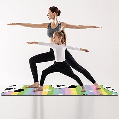Prostirka za jogu Rainbow Panda ekološka podloga za neklizajuće fitnes vježbe za Pilates i vježbe na podu