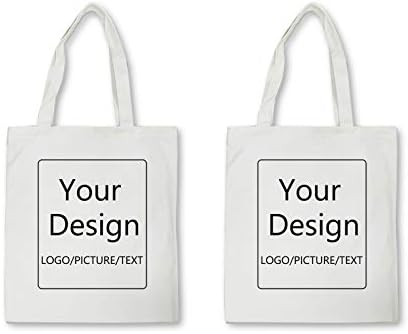 Keevici personalizirana Platnena torba dodajte Logo slike ili tekst torbe za kupovinu za višekratnu