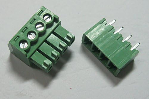 15 kom ravno-pinski 4pin/way Pitch 3.81 mm konektor za vijčani terminalni blok zelene boje priključni