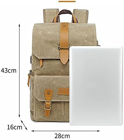 ZHYH Batik Photography Retro platneni ruksak USB Port Laptop Muška torba za kameru torbica za nošenje