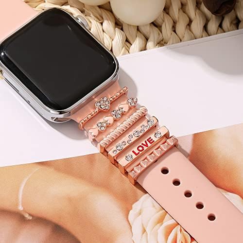 Gledajte ukras trake Apple Smart Watch Pjenolični metalni ukrasni prsten 45mm 44mm 42mm 41mm