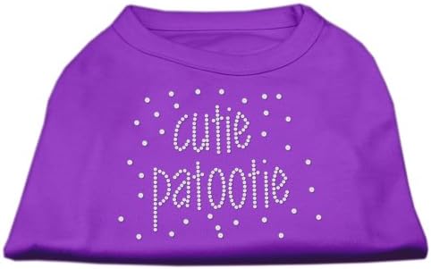 Mirage Pet proizvodi Cutie Patootie košulja za rhinestone, srednja, ljubičasta