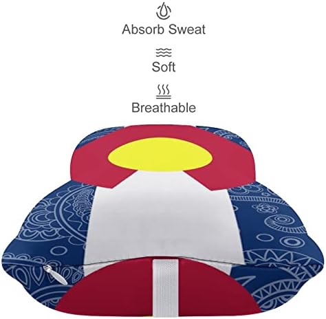 Colorado State Paisley zastava 2pcs Jastuci za automobile prozračivo automatsko-glava jastuk Udobni jastuk
