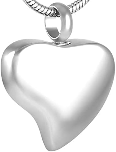 Dotuiarg Futrosprint srčani urne nakit pepela od nehrđajućeg čelika Privjesci za kremaciju za ljudski