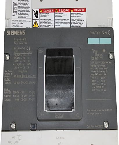 Siemens NMX3B800 800A 240/480 / 600V 3P tip Nmg okvira G prekidač