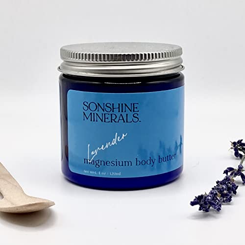 Sonshine Minerals krema za smirivanje nemirnih nogu-magnezijum puter od lavande-sve prirodno sa Shea