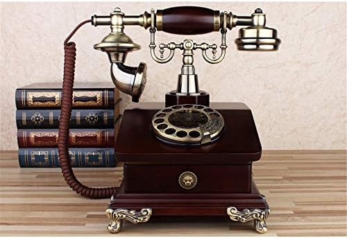 Retro staromodni telefon Telefon Rotacijski biranje telefone Retro fiksni stolni telefon, kabeli telefon