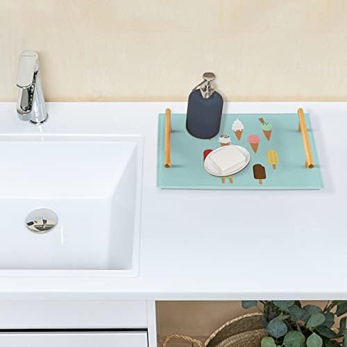 Dallon akril kupatilo u kupaonici ukrasna ladica sa zlatnim ručkama za kuhinjske organizatore za