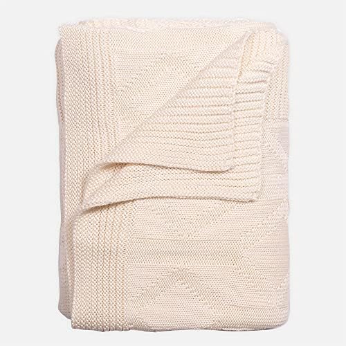 Cariloha bambus-viskoza pletene bacajte pokrivač - lagana ljetna bacanja pokrivač za dom - dva tona geo / onyx