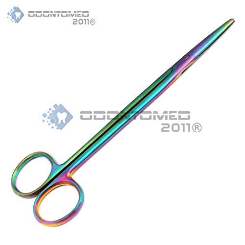 Odontomed2011 Multi Titanium Color Rainbow Metzenbaum makaze 7 Ravni od nehrđajućeg čelika ODM