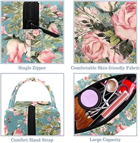 Tbouobt pokloni za muškarce Žene šminke torbe toaletne torbice Male kozmetičke torbe, vintage ružičasta