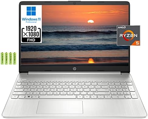 HP [Windows 11 Pro] 15 15.6 FHD poslovni Laptop računar, 6-jezgarni AMD Ryzen 5 5625U, 16GB DDR4