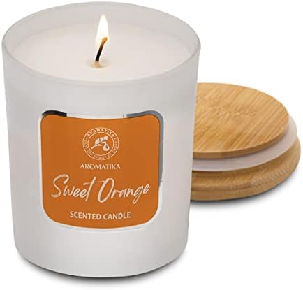 Mirisna svijeća Sweet Orange - Esencijalna ulja Aromaterapija svijeća - Soywax svijeća - do 45 sati