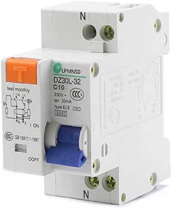SKXMod DZ30L-32 1P + N Mini kružni prekidač 230V prekidač za curenje prekidača DIN šina Instalacija 10a 16a 20a