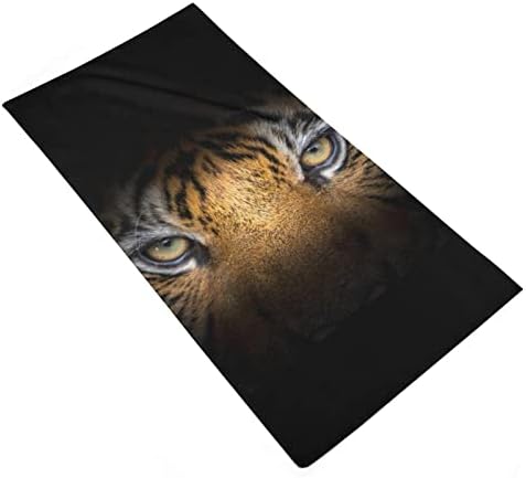 Tigrove oči u tamnim mekim ručnicima od mikrovlakana lagane visoko upijajuće krpe za lice za Hotelsko kupatilo
