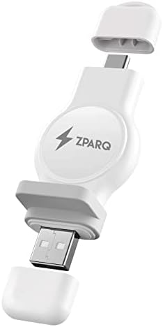 USB A i USB C bežični punjač za Apple Watch u bijeloj boji od zparq