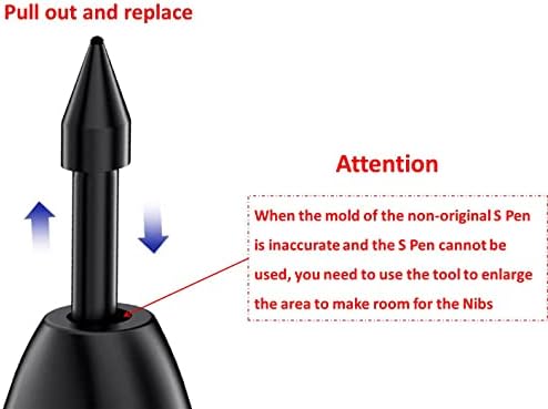 5 kom meki savjeti / nibs za Samsung Galaxy S22 ultra s olovkom NIBS zamjena mekih nibs [0,7 mm] [4096 Senzor