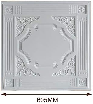 Stropne pločice Faux tin Painted Plain White Pub dekorativna zidna ploča PL65 10kom
